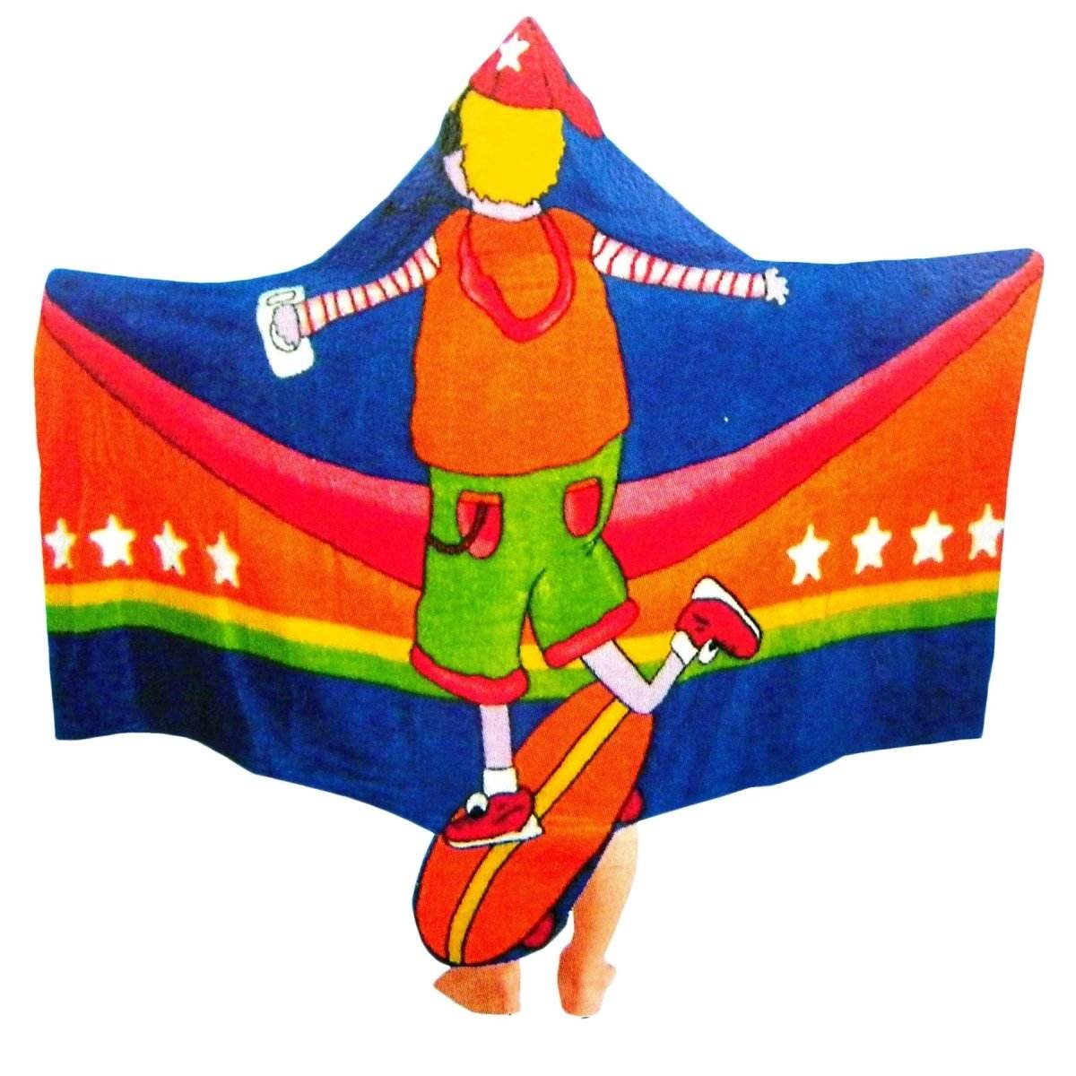 Kids Cotton Velour Beach Cape Skater Boy | Outdoorium