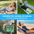 Lazy Dayz Fold Up Beach Lounger - Mossman | Outdoorium