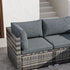 Outdoor Modular Lounge Sofa Bondi - Grey | Outdoorium