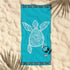 Rans Premium Cotton Jacquard Beach Towel Turtle | Outdoorium