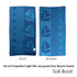 Set of 4 Imperfect Jacquard Terry Beach Towels Sail Boat | Outdoorium
