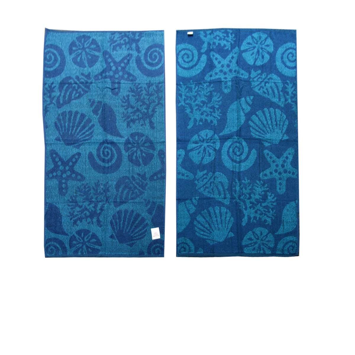 Set of 4 Imperfect Jacquard Terry Beach Towels Star Fish | Outdoorium