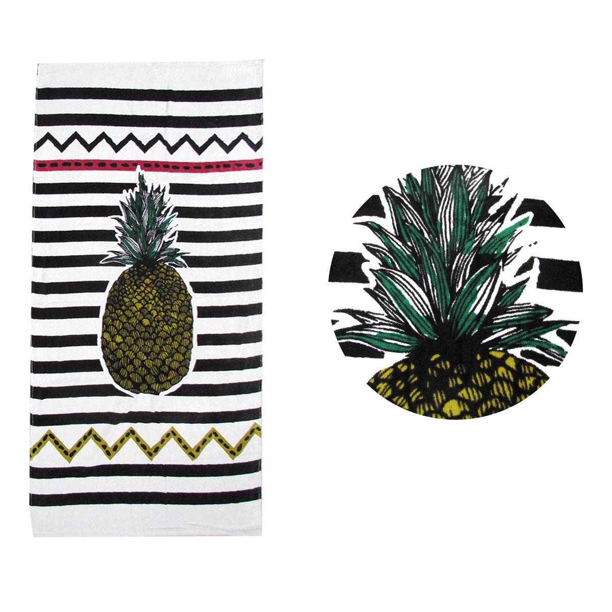 The Gaint Pineapple Cotton Beach Towel | Outdoorium