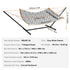 Two Person Hammock with Stand Included, Double Hammock with Curved Spreader Bar and Detachable Pillow and Portable Carrying Bag, Perfect for Outdoor Freestanding Hammock, 480lb Capacity | Outdoorium