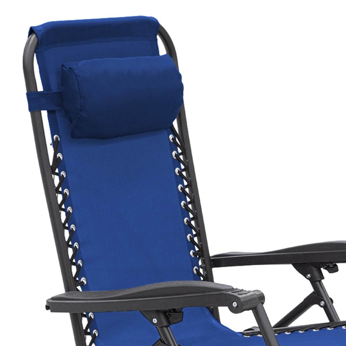 Wallaroo Zero Gravity Reclining Deck Lounge Sun Beach Chair Outdoor Folding Camping - Grey | Outdoorium