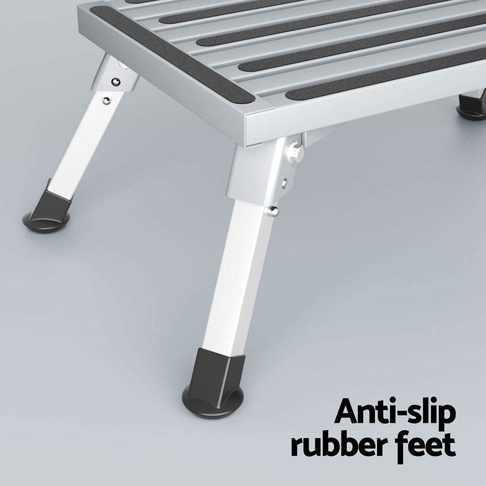 Weisshorn Caravan Step Folding Aluminium Step Ladder Stool | Outdoorium