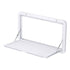 Weisshorn Caravan Table 800 x 450mm Folding Lockable White | Outdoorium