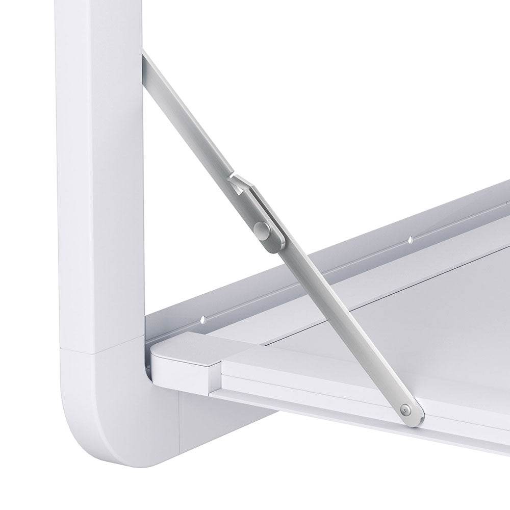 Weisshorn Caravan Table 800 x 450mm Folding Lockable White | Outdoorium