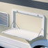 Weisshorn Caravan Table 800 x 450mm Folding Lockable White | Outdoorium