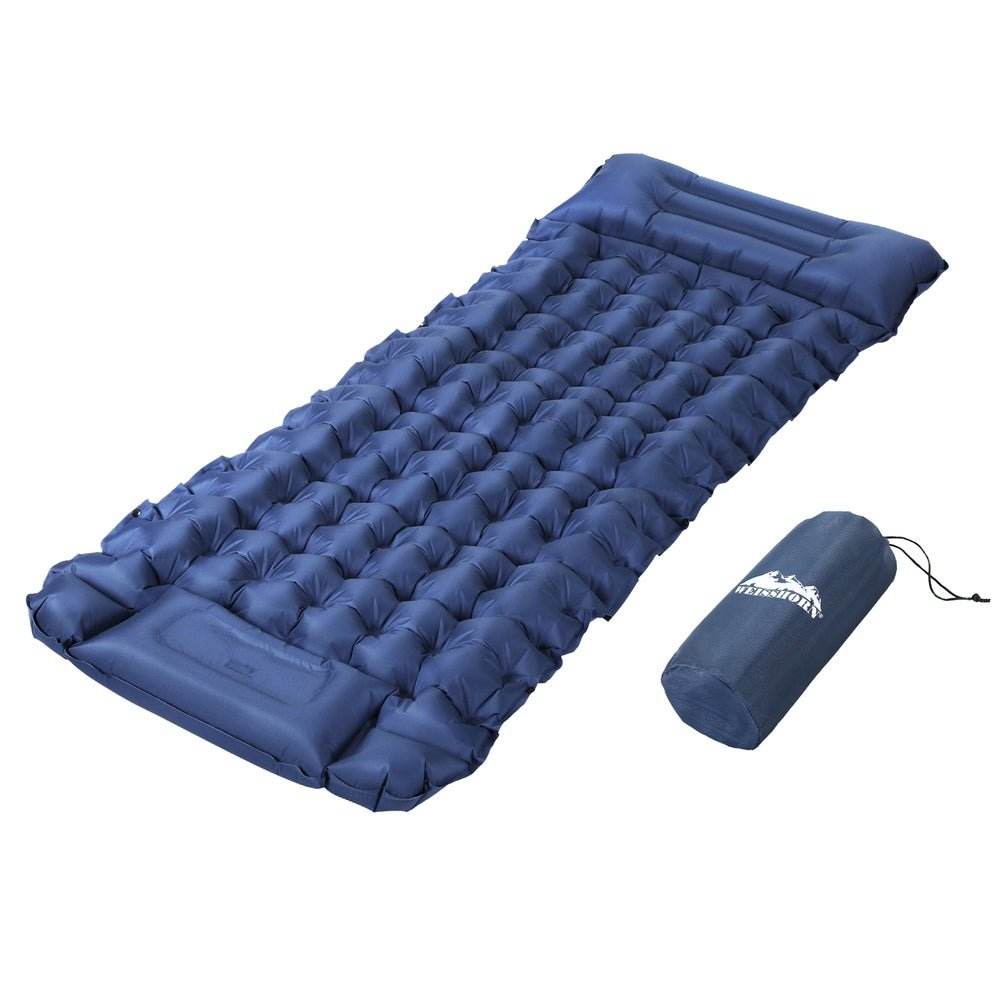 Weisshorn Self Inflating Mattress Camping Sleeping Mat Air Bed Single Pillow Bag | Outdoorium