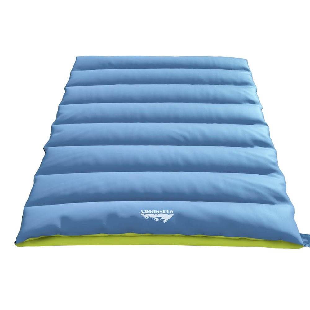 Weisshorn Sleeping Bag Double Bags Thermal Camping Hiking Tent Grey - 5°C | Outdoorium