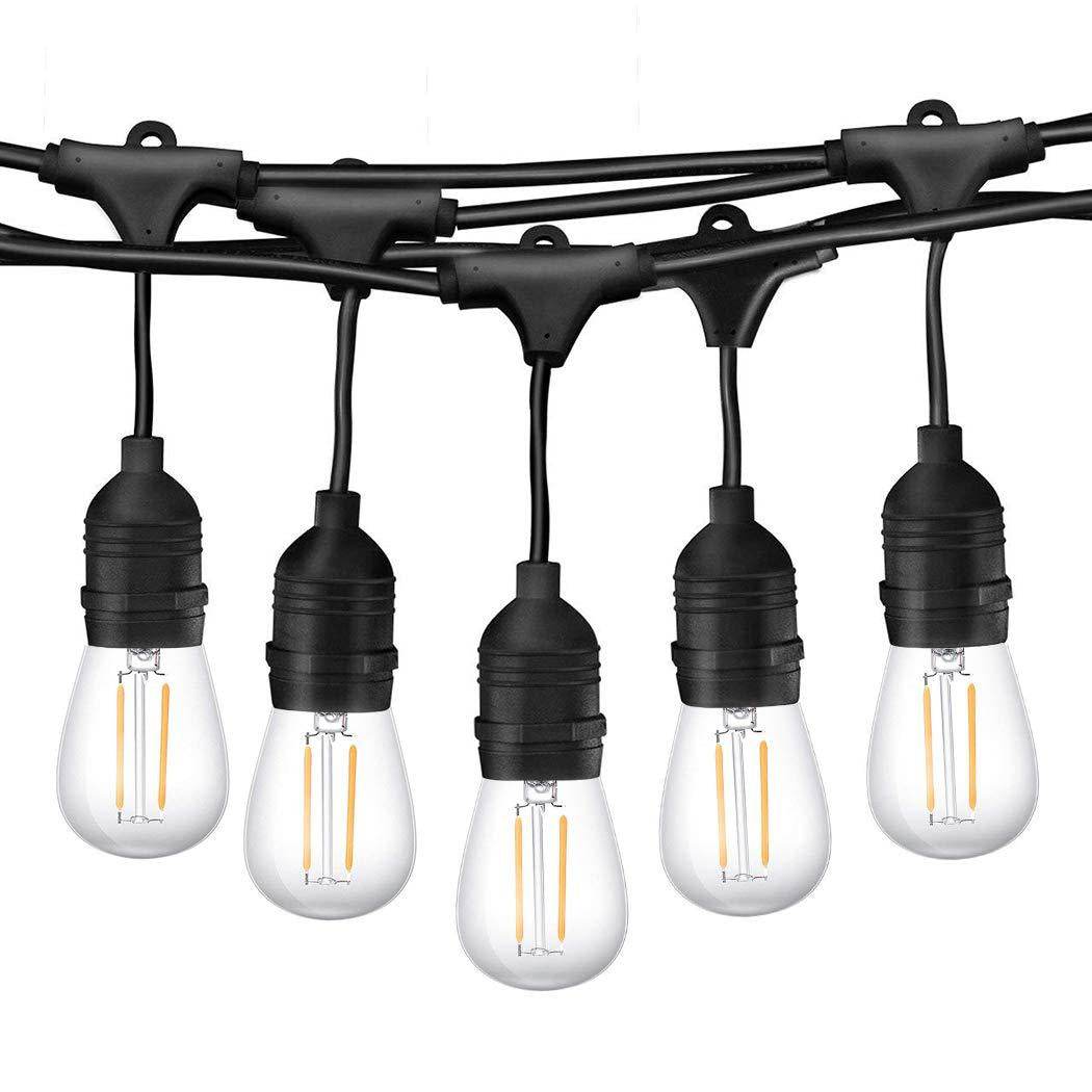 15M Plug Festoon String Lights Kits Globe Outdoor Garden | Outdoorium