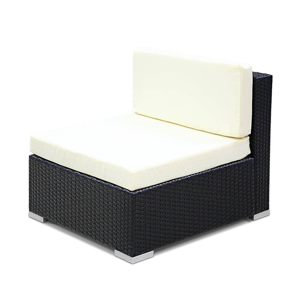 2PC Outdoor Furniture Sofa Set Wicker Rattan Garden Lounge Chair Setting | Outdoorium