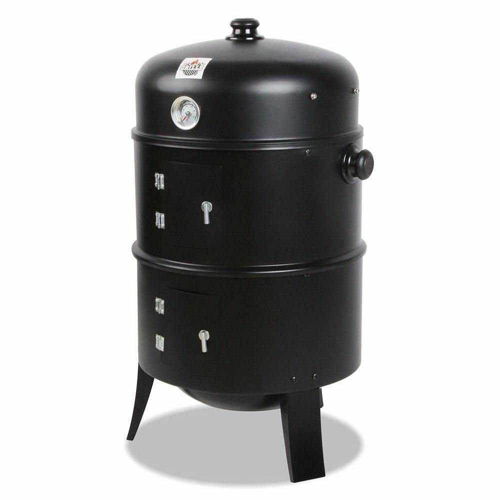 Grillz BBQ Grill 3 - In - 1 Charcoal Smoker | Outdoorium