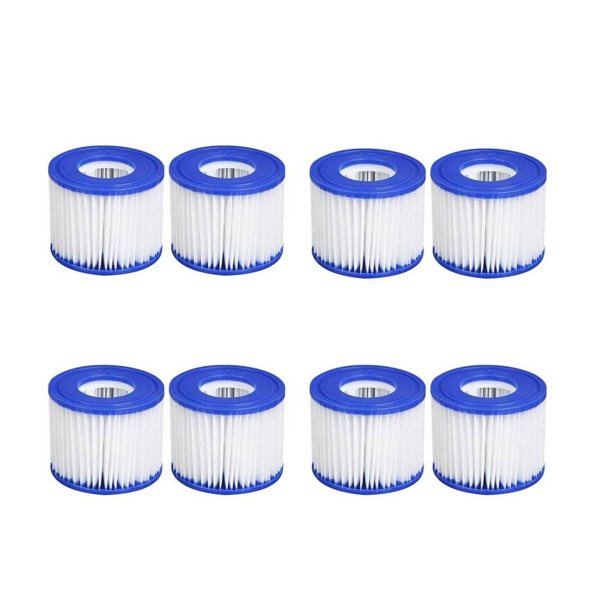8PCS Replacement Bestway VI Filter Cartridge Inflatable Lay - Z - Spa Filters 58323 | Outdoorium