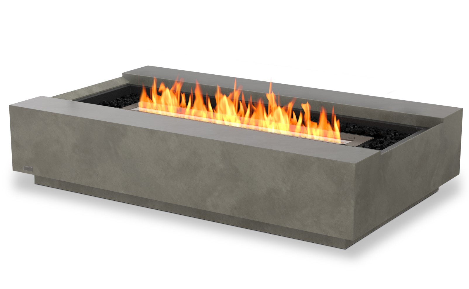 EcoSmart Cosmo 50 Fire Pit Table - Natural + Black Burner - Outdoorium