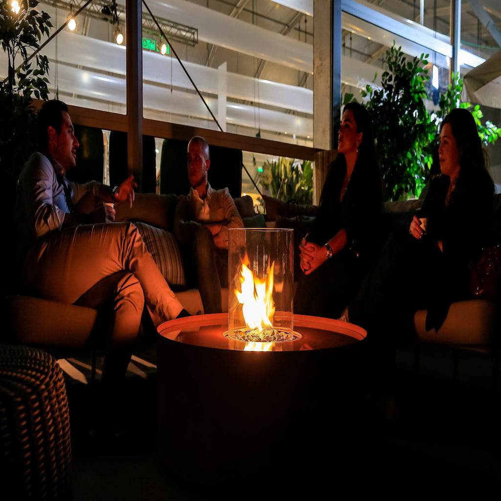 Planika Outdoor Galio Gas Fire Pit Corten Automatic | Outdoorium