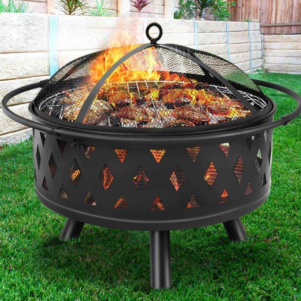 Grillz Fire Pit BBQ Grill 82cm | Outdoorium