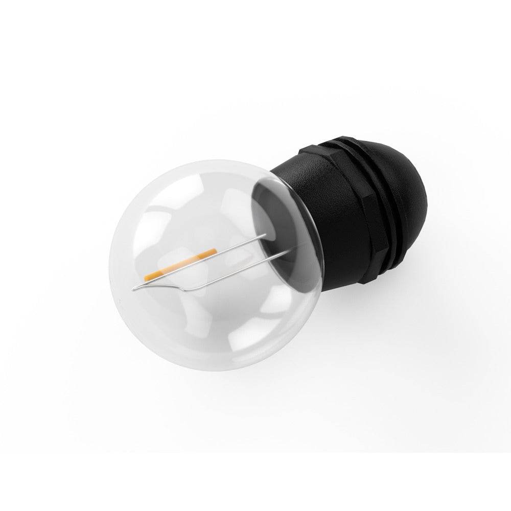 23m Solar Festoon Lights Outdoor LED String Light | Outdoorium