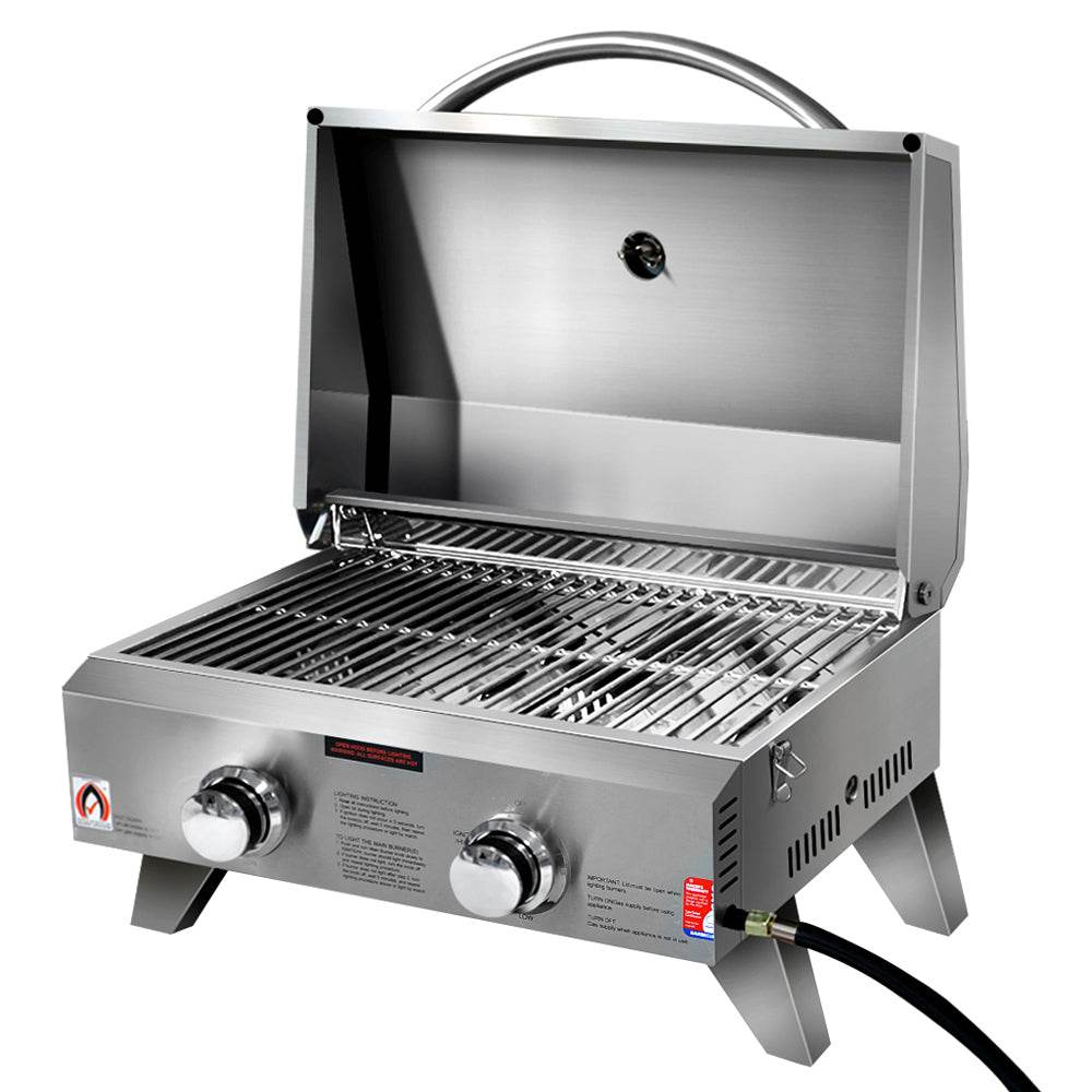 Grillz Portable Gas BBQ Grill 2 Burners | Outdoorium