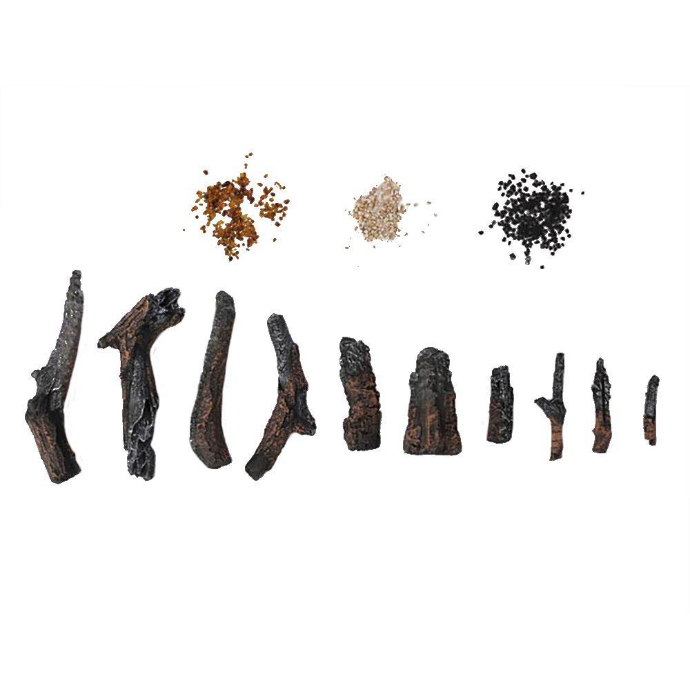 Amantii - 10 - Piece Oak Log Set with Media Kit | Outdoorium