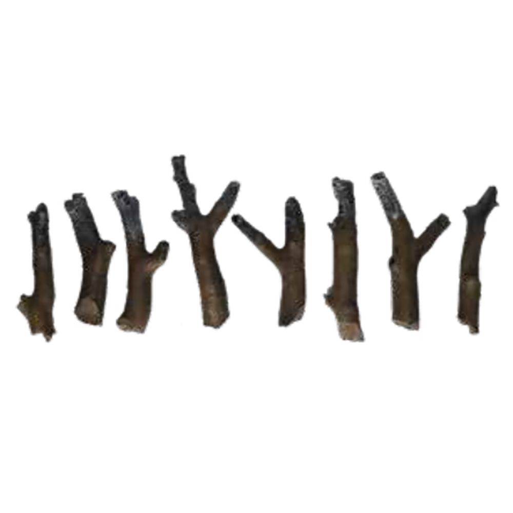 Amantii LOGSET - 8PCE - XS Media 8 - Piece Natural Wood Log Set | Outdoorium
