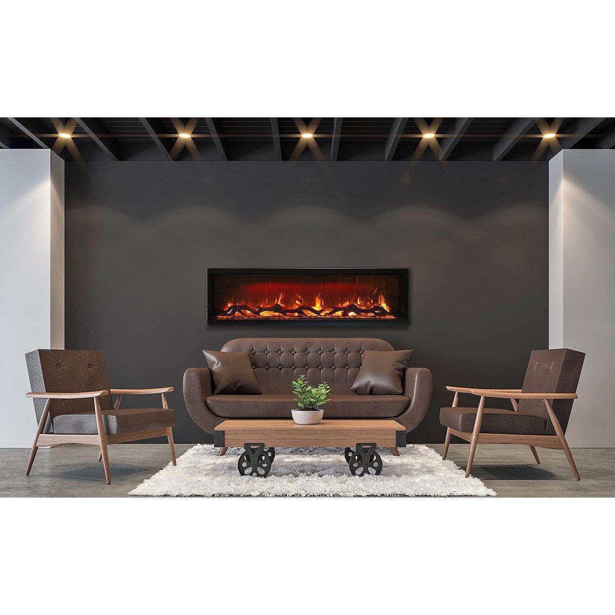 Amantii SYM-60 - Symmetry Electric Fireplace - Indoor or Outdoor 152cm (60&quot;) - Outdoorium