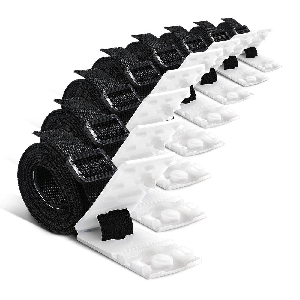 Aquabuddy Pool Cover Roller Attachment Swimming Pool Reel Straps Kit 8PCS | Outdoorium