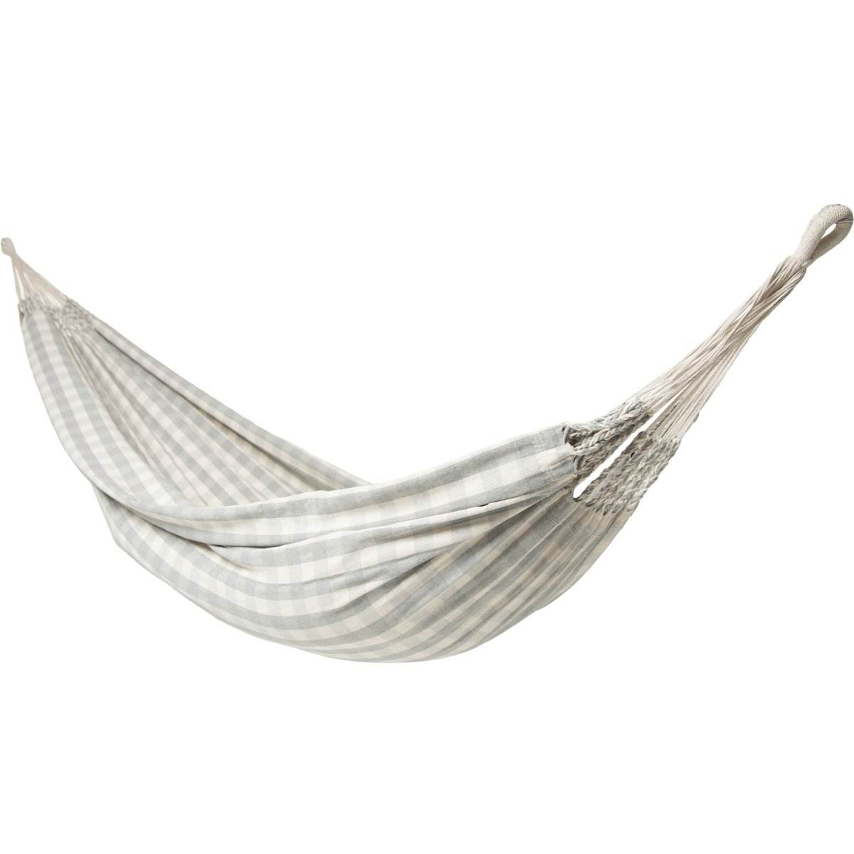 Authentic Double Vichy Hammock in Stone | Outdoorium