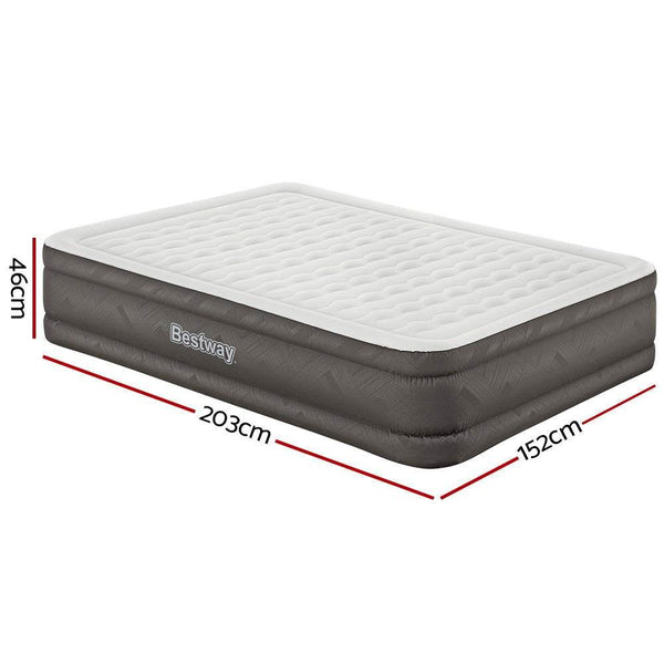 Bestway Air Bed Queen Size Mattress Camping Beds Inflatable Built
