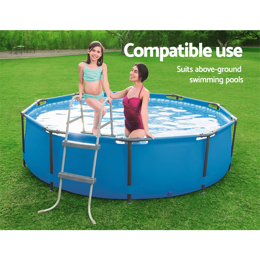 Bestway Ladder Above Ground Swimming Pools 84cm 32 inch Deep Removable Steps - Outdoorium