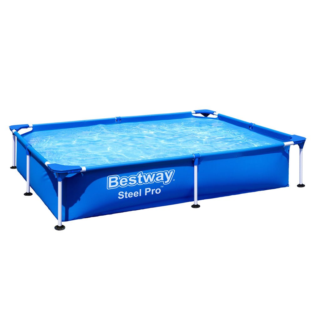 Bestway Swimming Pool Above Ground Frame Pools Outdoor Steel Pro 2.2 X 1.5M - Outdoorium