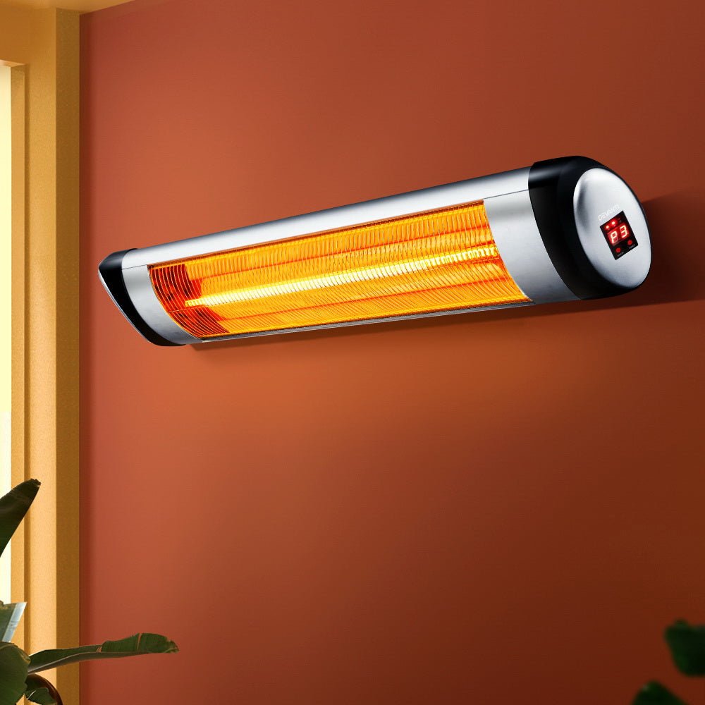 Devanti Electric Strip Heater Radiant Heaters 1500W - Outdoorium