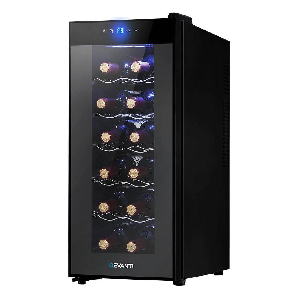 Devanti Wine Fridge Cooler 12 Bottles | Outdoorium