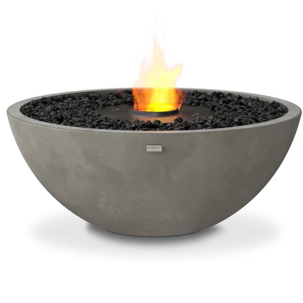 EcoSmart Mix 850 Ethanol Fire Pit Bowl - Natural + Black Burner - Outdoorium