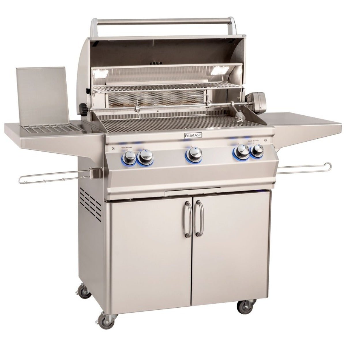 Fire Magic Grills Aurora A660s Portable Grill with Rotisserie Kit & Side Burner. High-quality outdoor grilling - Outdoorium