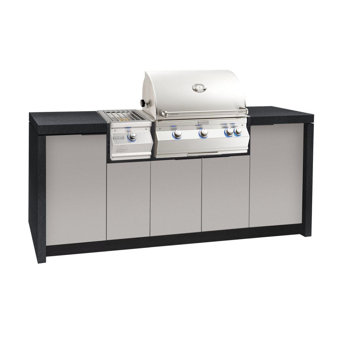 Fire Magic Grills Island System to suit A660i with Echelon Single Side Burner - Outdoorium