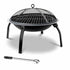 Fire Pit BBQ Charcoal Grill Smoker Portable Outdoor Camping Garden Pits 30" | Outdoorium