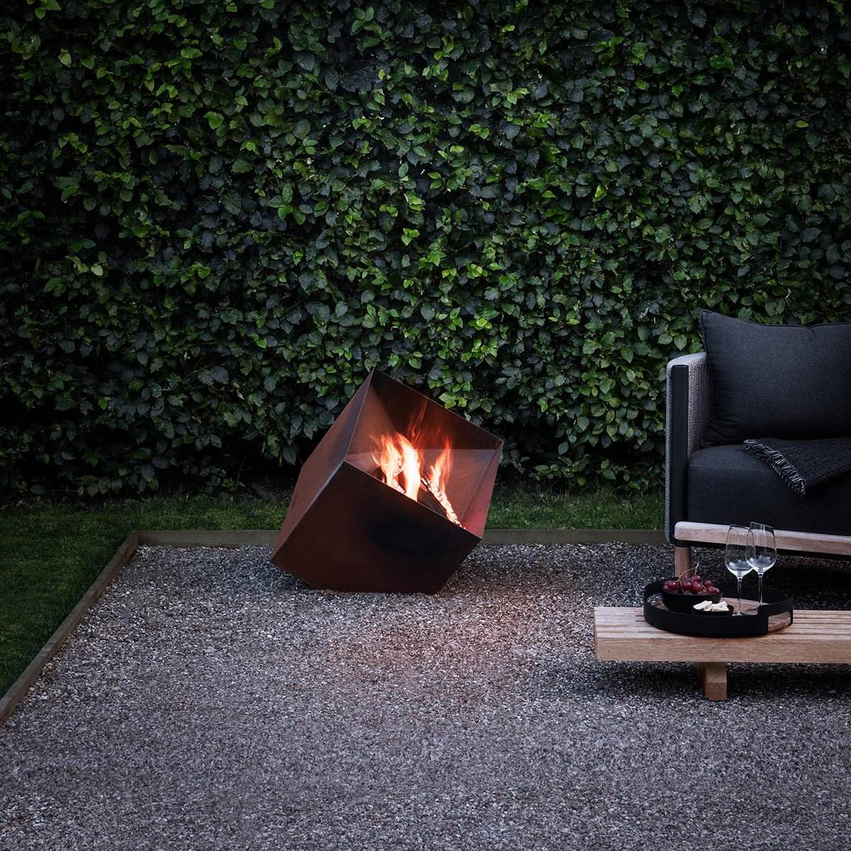 Eva Solo FireCube Fire Pit - Corten Steel | Outdoorium