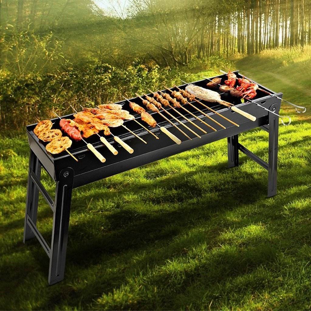 Foldable Portable BBQ Charcoal Grill Barbecue Camping Hibachi Picnic Large | Outdoorium