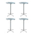 Gardeon Set of 4 Outdoor Bar Table Aluminium Round 70/110CM | Outdoorium