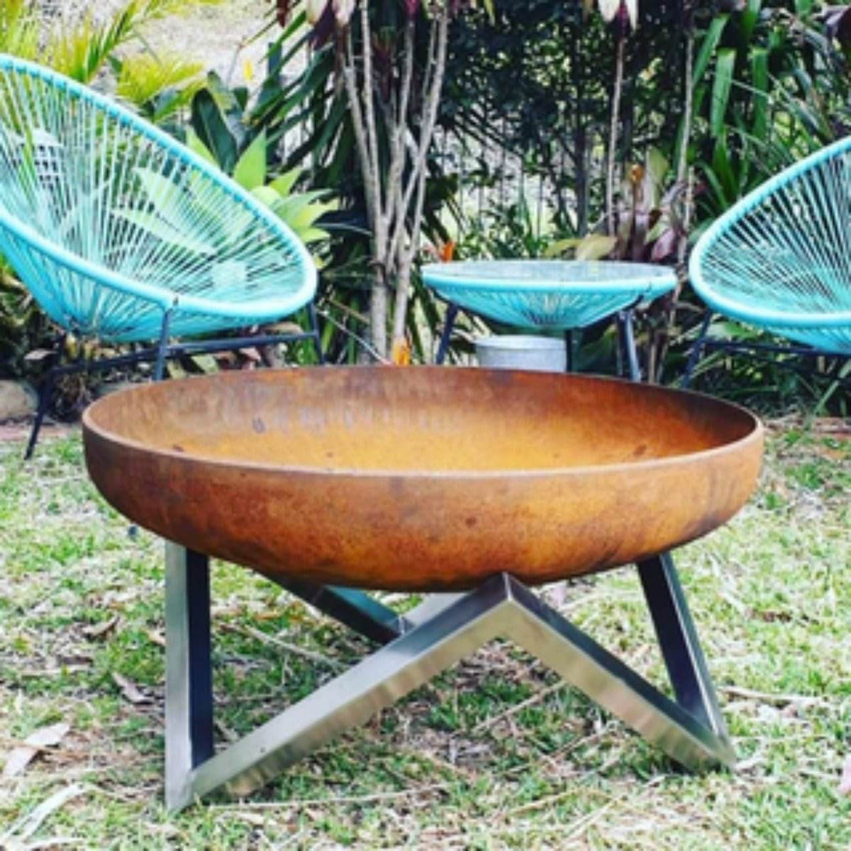 Geo Fire Pit Bowl - Large | Outdoorium