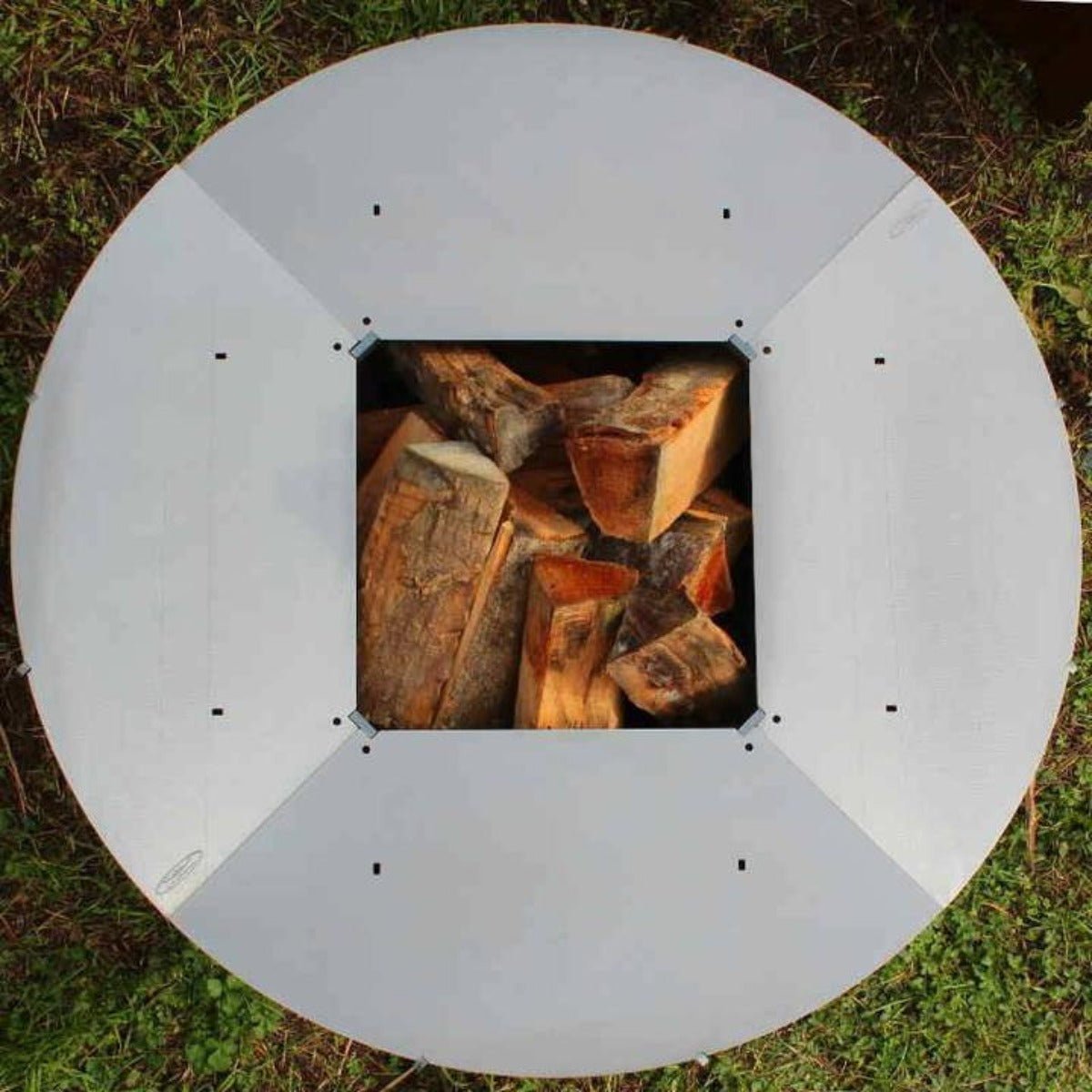Goanna Fire Pit 100cm &amp; Ringgrill BBQ - Outdoorium