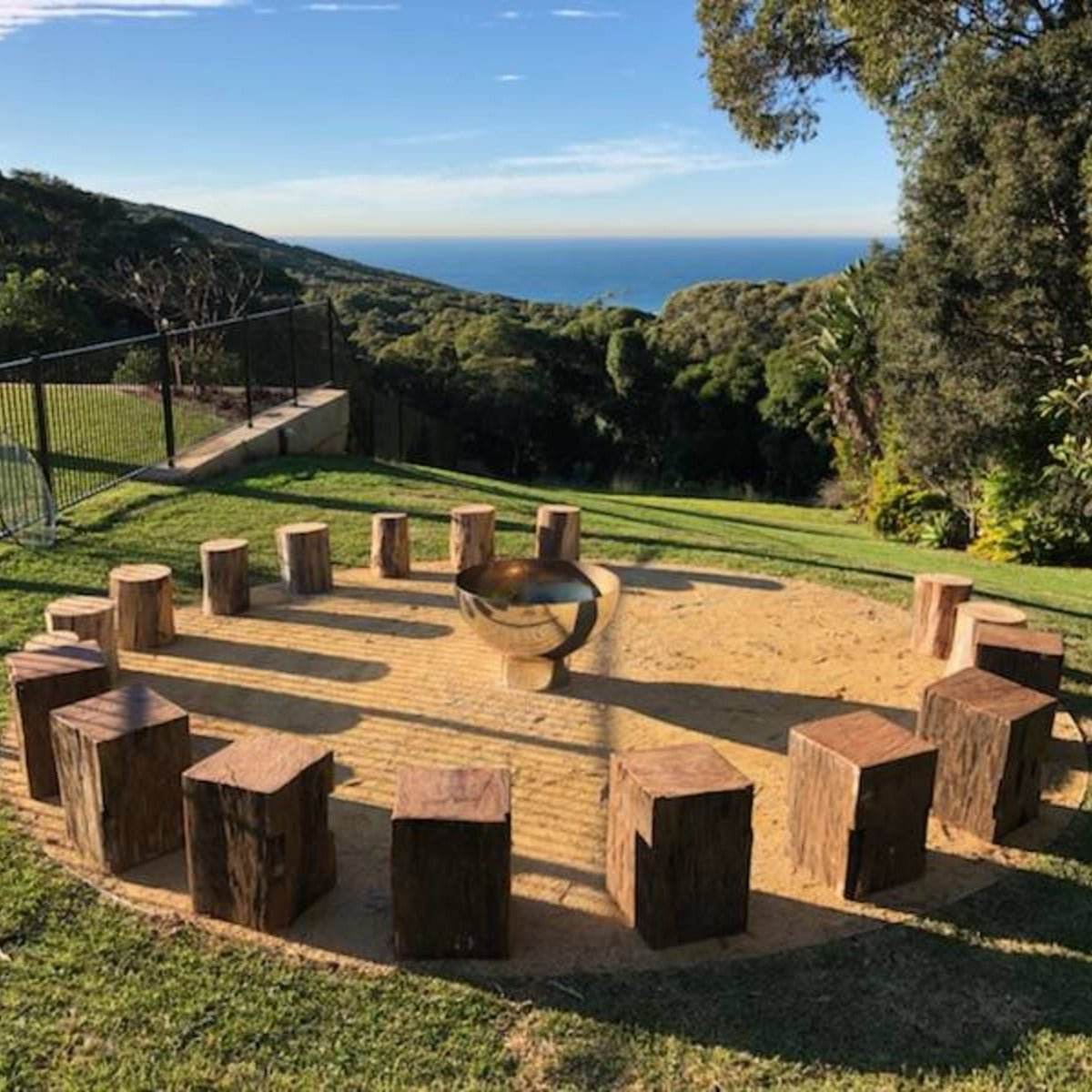 Goblet Stainless Steel Fire Pit | Outdoorium