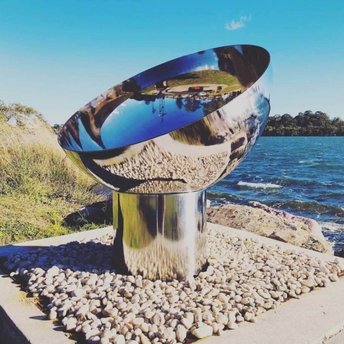 Goblet Stainless Steel Fire Pit | Outdoorium