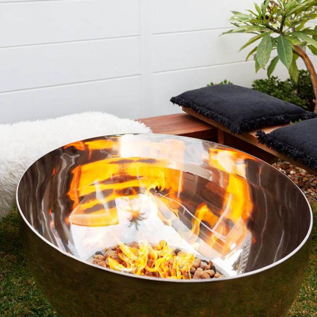 Goblet Stainless Steel Fire Pit | Outdoorium
