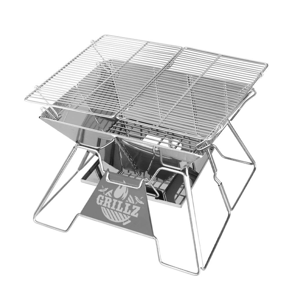 Grillz Fire Pit BBQ Grill with Carry Bag Portable | Outdoorium