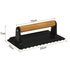 Heavy Duty Rectangular Cast Iron Grill Burger Press Pre - Seasoned Steak Griddle BBQ Grilling | Outdoorium