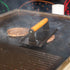 Heavy Duty Rectangular Cast Iron Grill Burger Press Pre - Seasoned Steak Griddle BBQ Grilling | Outdoorium