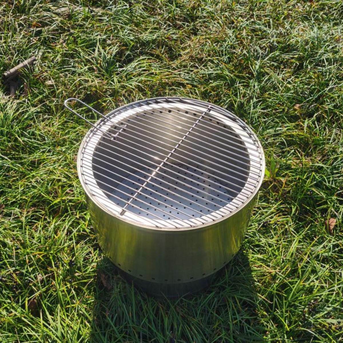 Inferno Smokeless Stainless Steel Fire Pit & Grill - Medium | Outdoorium